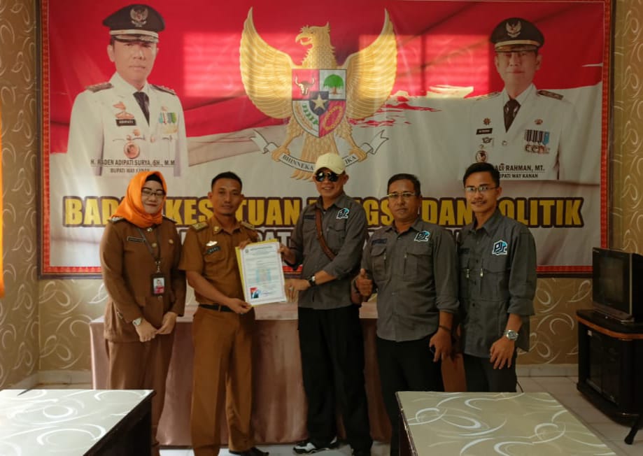 Momentum HPN, DPC Way Kanan Resmi Mendaftar ke Kesbangpol