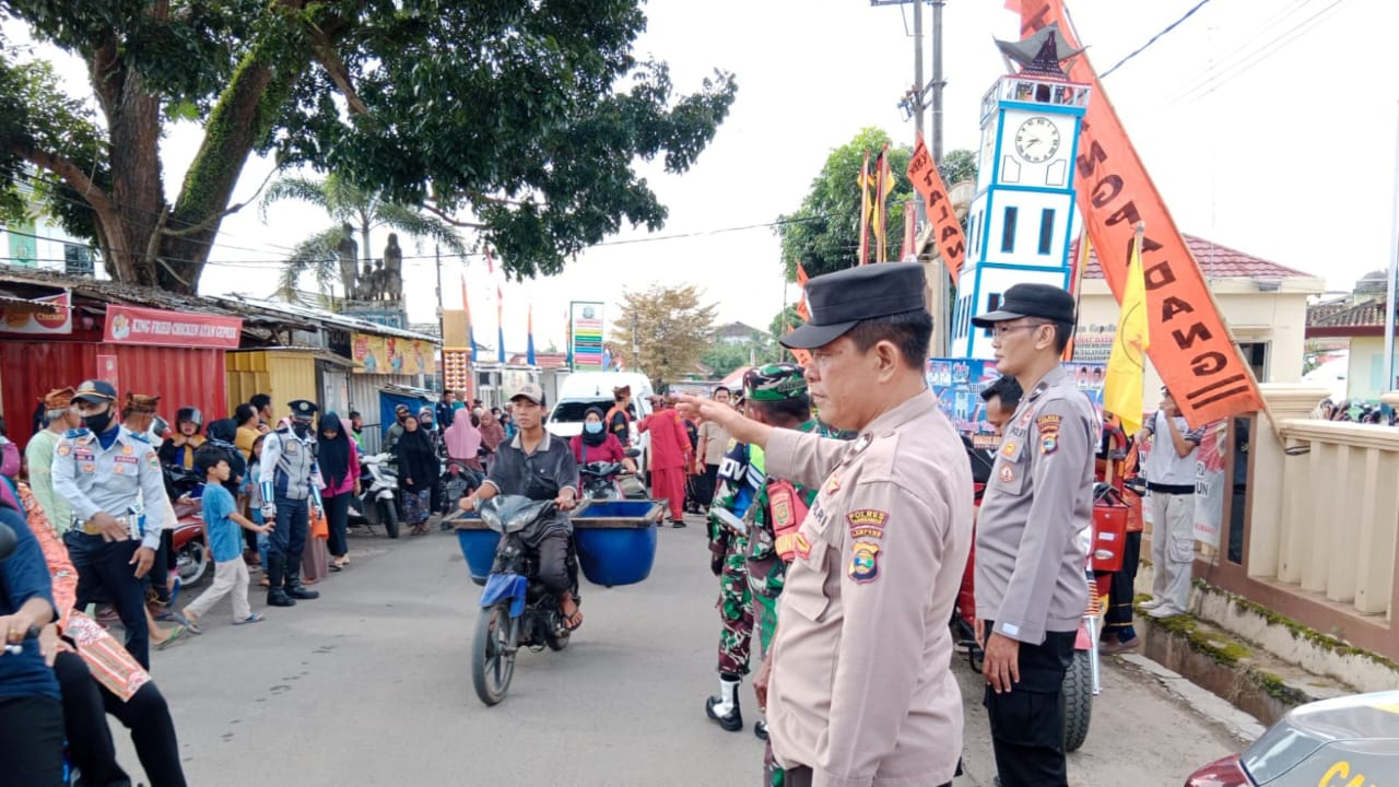 Amankan Karnaval Budaya, Polres Tanggamus Terjunkan Puluhan Personel 