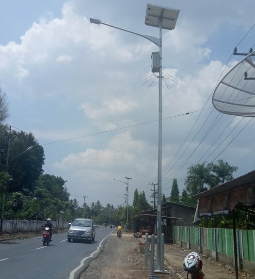 Dishub Terima Bantuan 47 Lampu Tenaga Surya