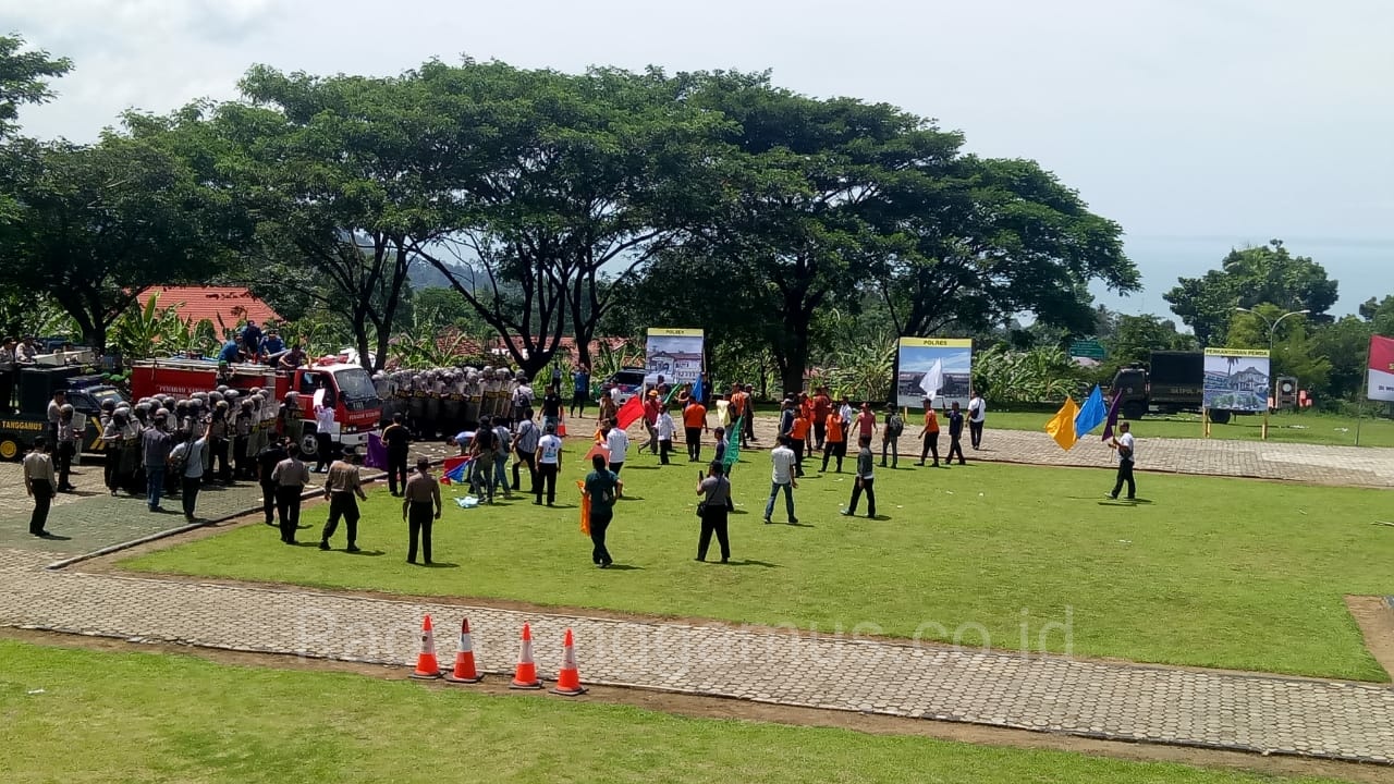 Personil Gabungan Ikuti Simulasi Sispam Pemilu