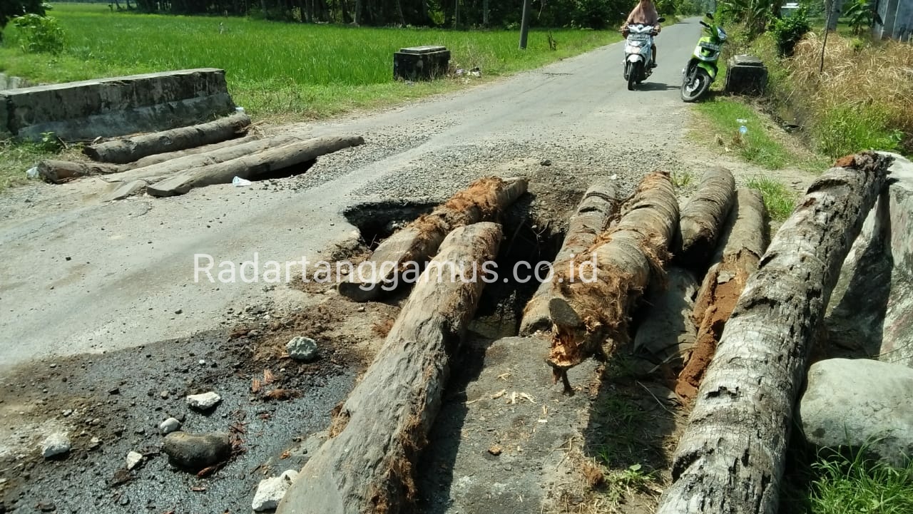 Jalan Nyaris Putus, Dinas PUPR Terkesan Cuek