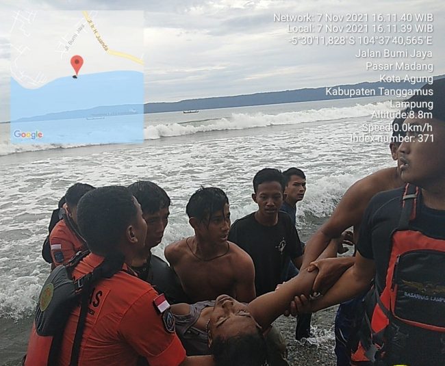 Dua Pemuda Tenggelam di Pantai Cukuhbatu Terbaya