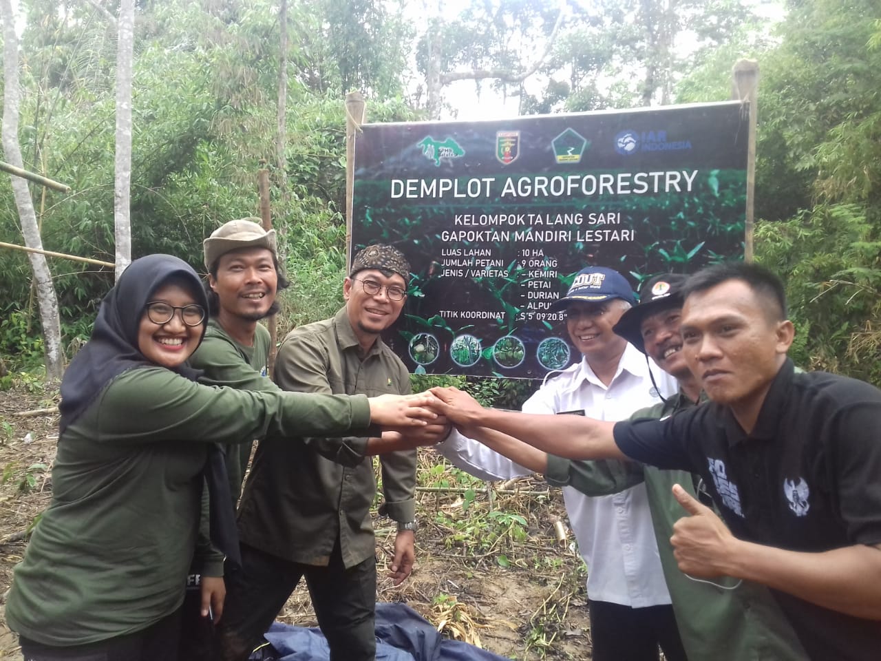 Demplot Dikawasan Hutan Batu Tegi Diresmikan